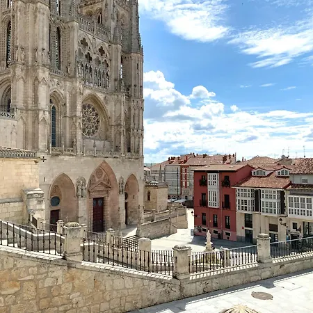 Erase Vez Turistico Junto A La Catedral De Burgo